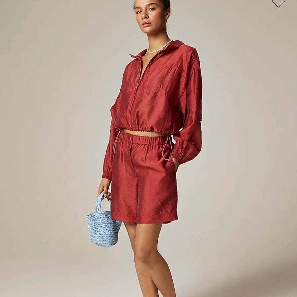 J. Crew Red Zip-Up Jacket